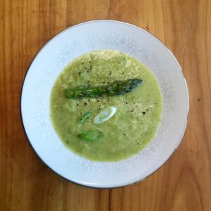 Cilantro Lime Asparagus Soup